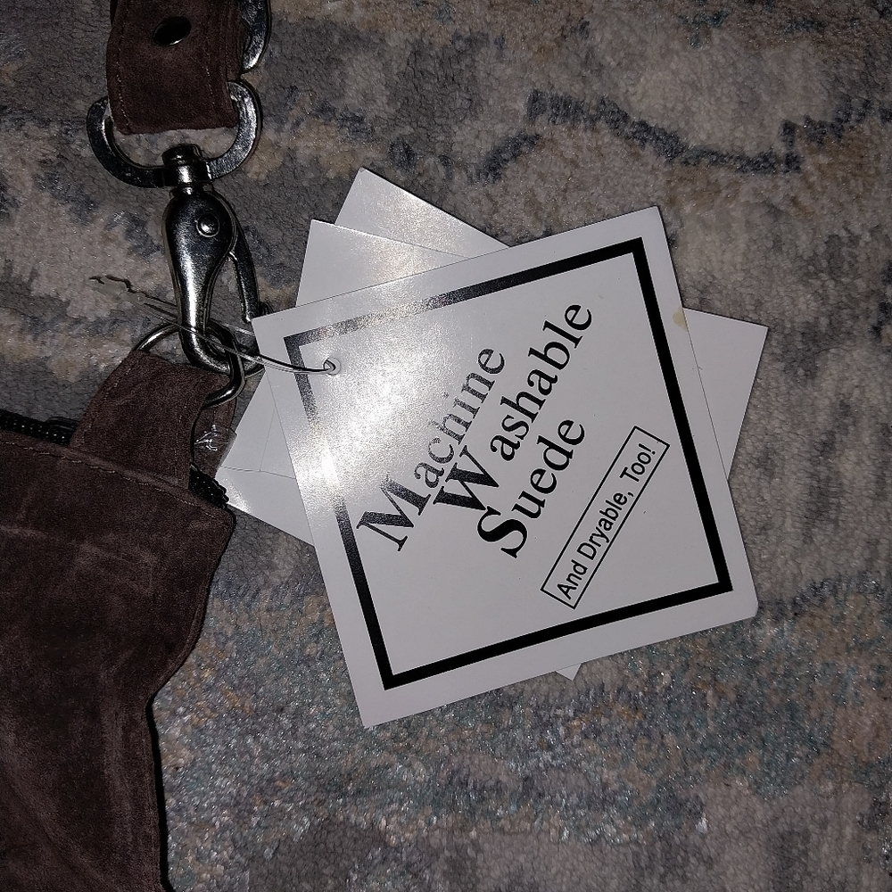 Brown Suede Purse Set - Picture 2 of 8